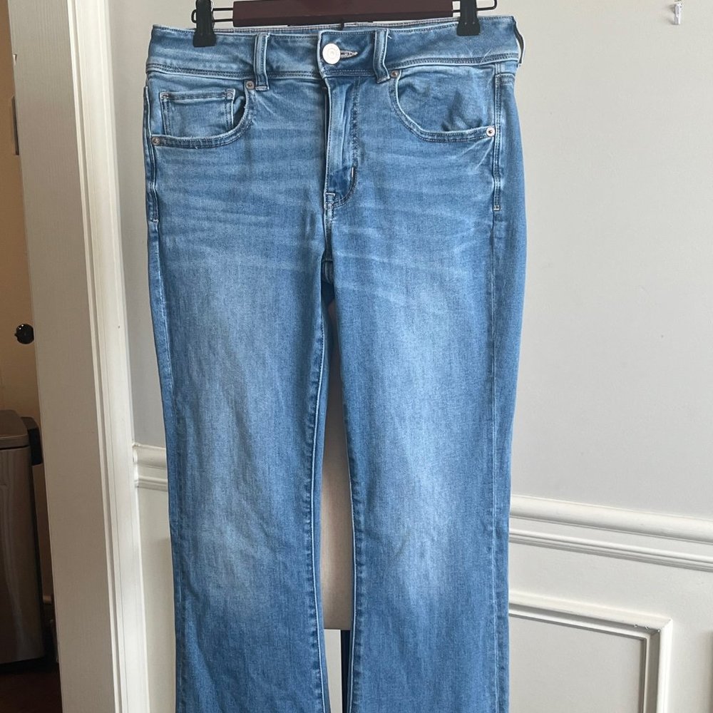 American Eagle Ne(x)t Level Low-Rise Kick Bootcut Jean